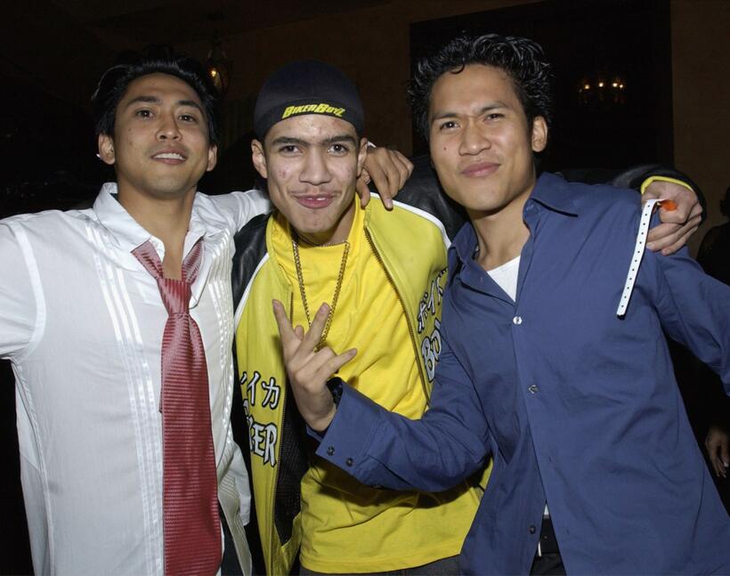 Dion Basco, Rick Gonzalez and Dante Basco at the after party of the premiere of "Biker Boyz."