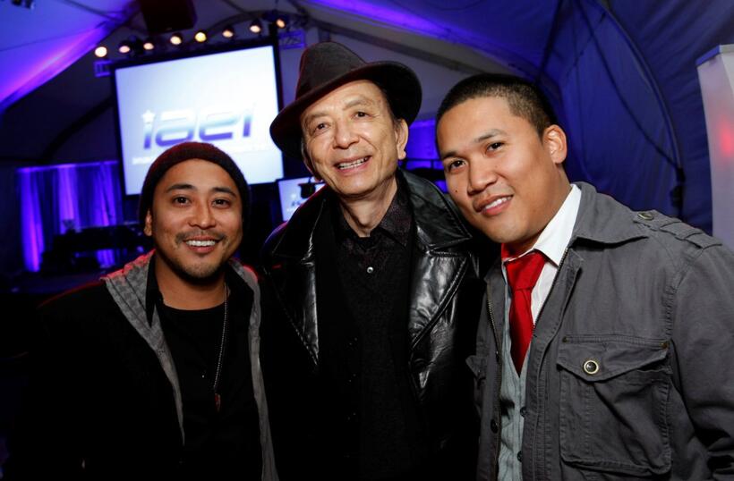 Dion Basco, James Hong and Dante Basco at the ImaginAsian Center opening.