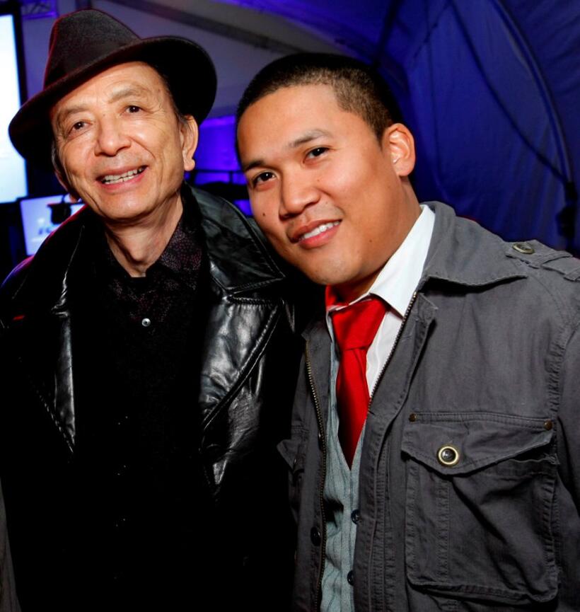 James Hong and Dante Basco at the ImaginAsian Center opening.