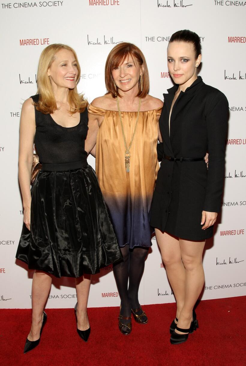Patricia Clarkson, Nicole Miller and Rachel McAdams at the New York premiere of "Married Life."