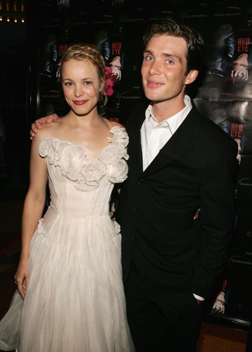 Rachel McAdams and Cillian Murphy at the premiere of "Red Eye."