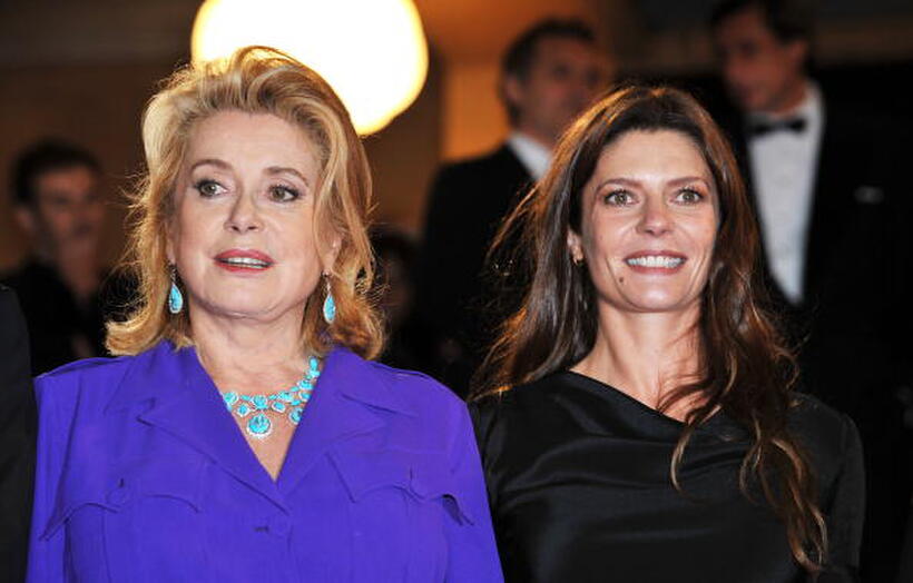 Catherine Deneuve and Chiara Mastroianni at the 61st International Cannes Film Festival.