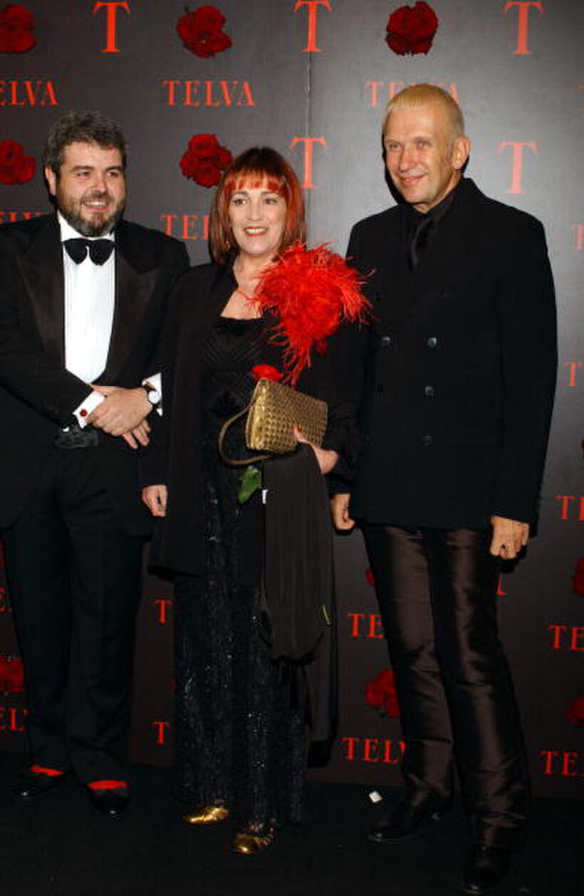 Carmen Maura, Lorenzo Caprile and Jean Paul Gaultier at the "Telva Magazine Fashion Awards".