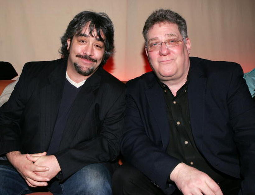 Richard Masur and Stephen Adly Guirgis at the after party for the premiere of "Palindromes".