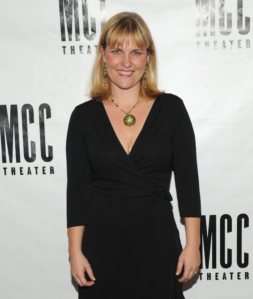 Kelly McAndrew at the opening night party of "Still Life."