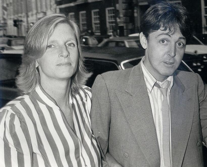 Linda McCartney and Paul McCartney at the Hamilton Art Gallery.