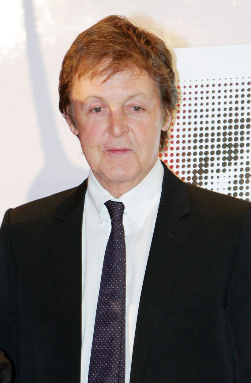 Paul McCartney at the "Beatles Love By Cirque Du Soleil" First Anniversary Celebration.