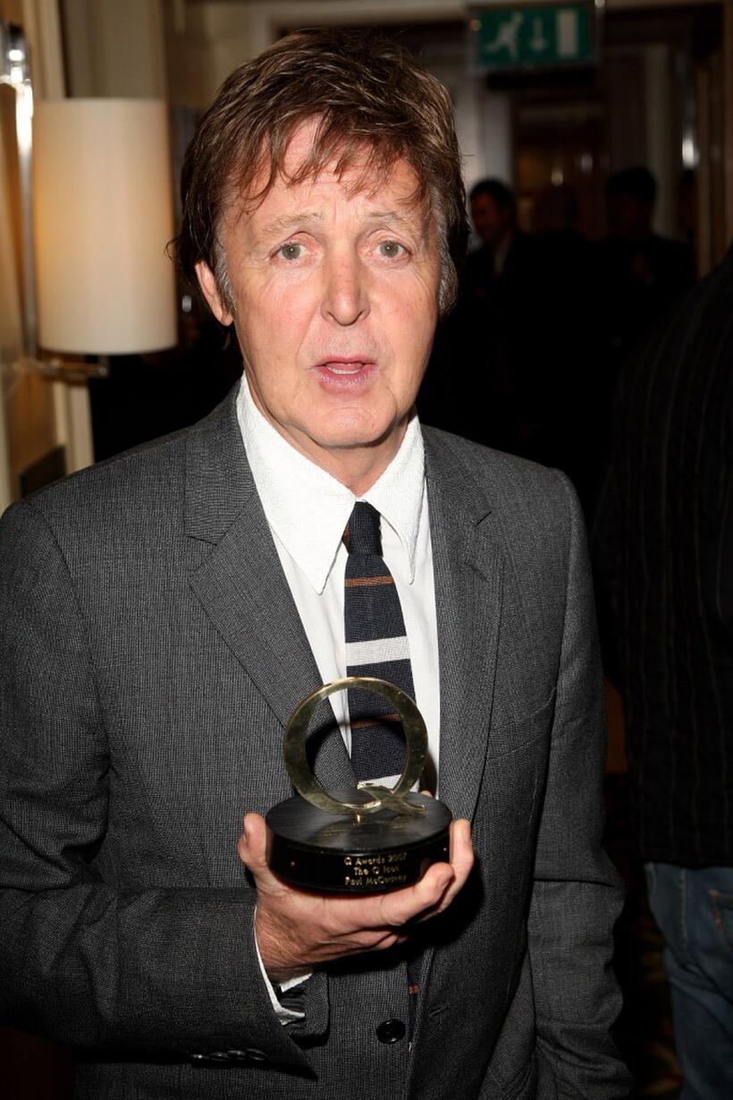 Paul McCartney at the Q Awards party.