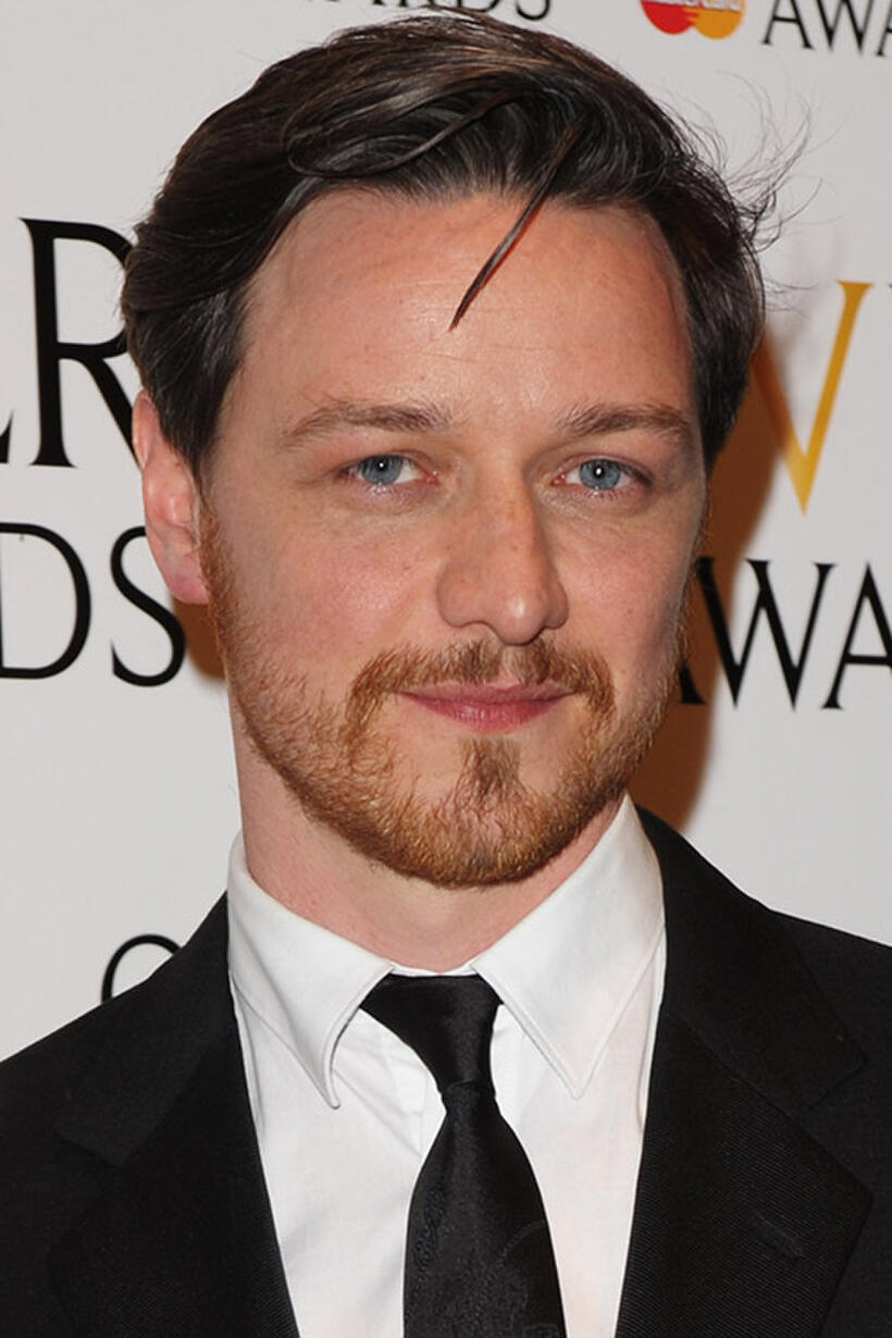 James McAvoy at the 2012 Olivier Awards in London.
