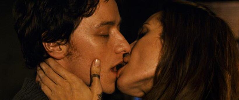 James McAvoy and Angelina Jolie in "Wanted."