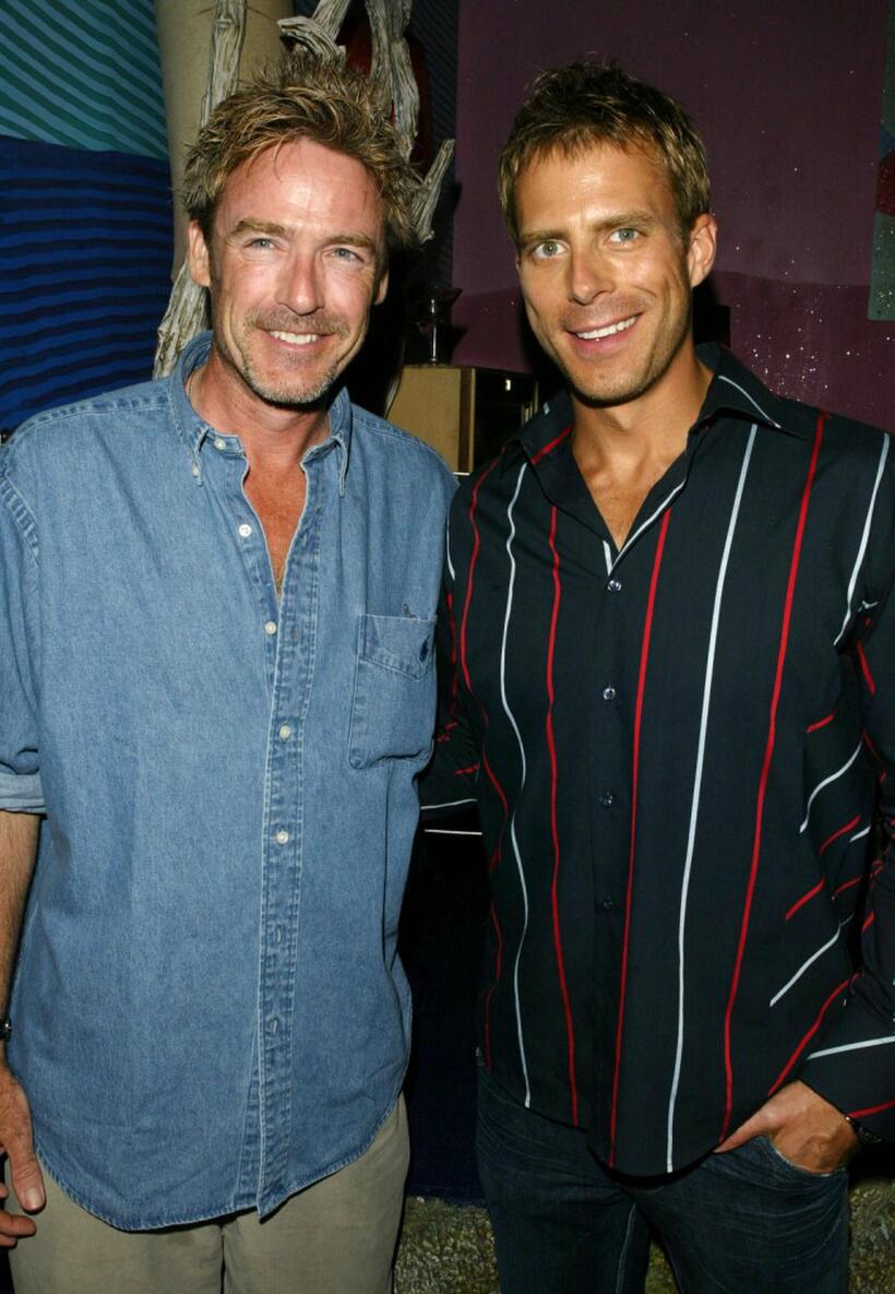 James McCaffrey and Daniel Travis at the after party of the premiere of "Open Water."