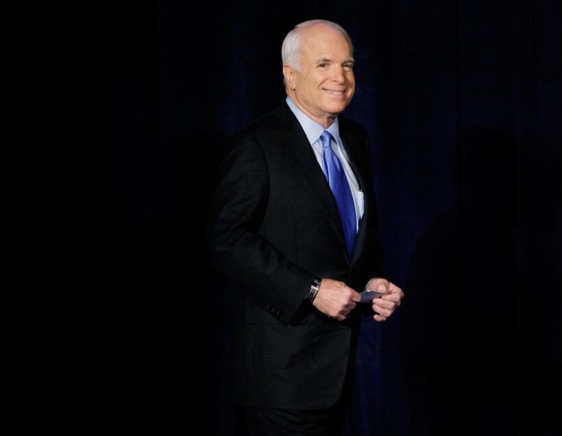 John McCain at the UNLV in Las Vegas.