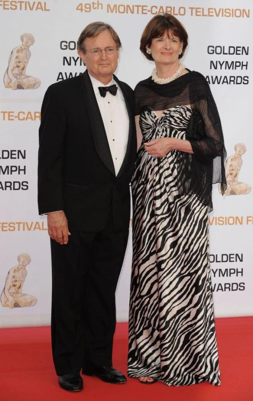 David McCallum and Katherine Carpenter at the closing ceremony of 2009 Monte Carlo Television Festival.
