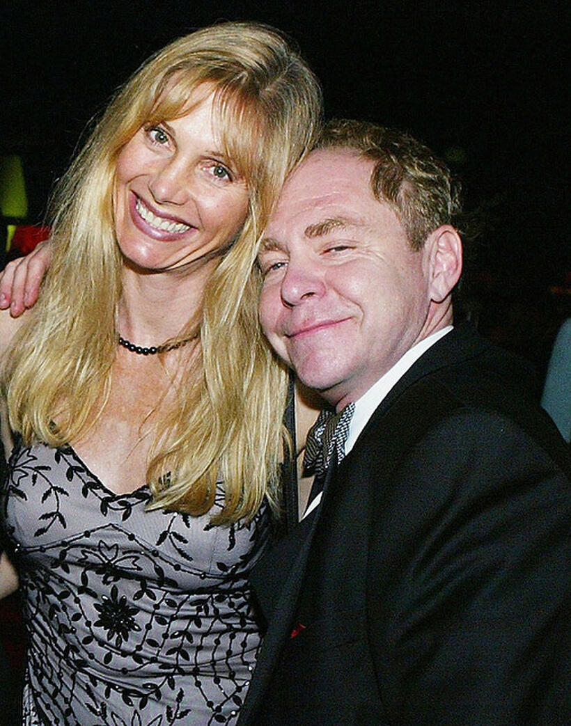 Gretchen Becker and magician Teller at the after party for the 2004 Creative Arts Awards in California.