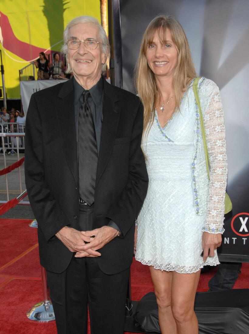 Martin Landau and Gretchen Becker at the world premiere of "The X Files: I Want To Believe."