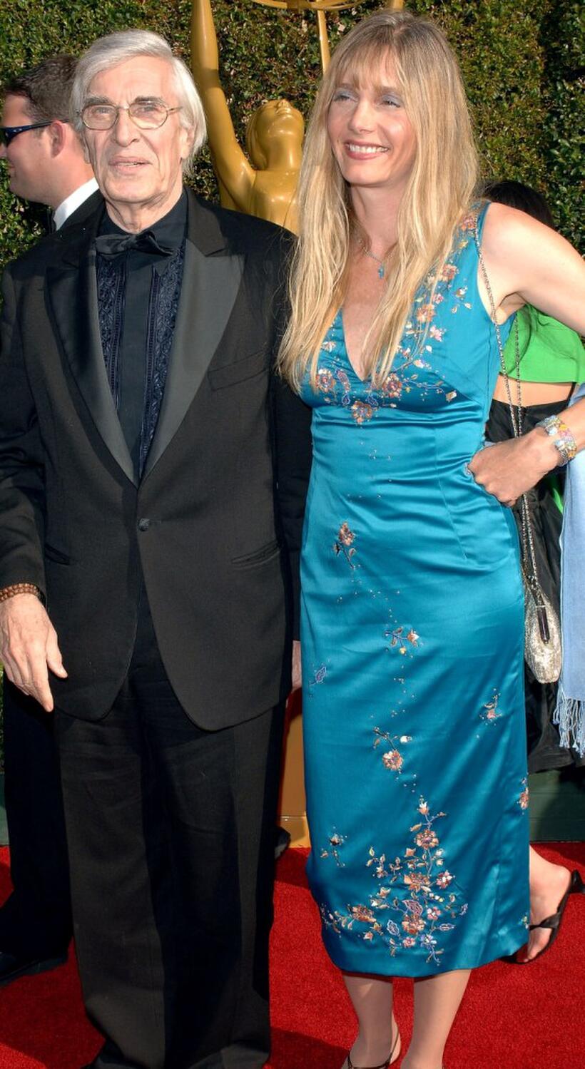Martin Landau and Gretchen Becker at the 2005 Creative Arts Emmy Awards.