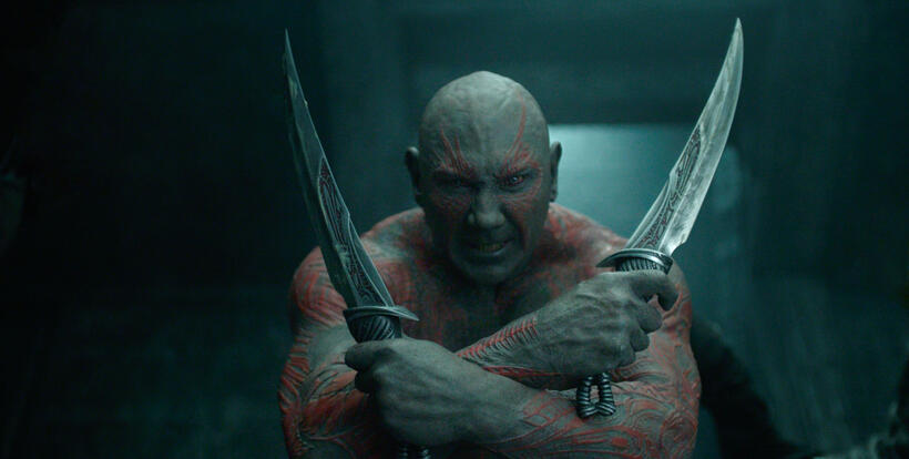 David Bautista as Drax the Destroyer in "Guardians of the Galaxy."