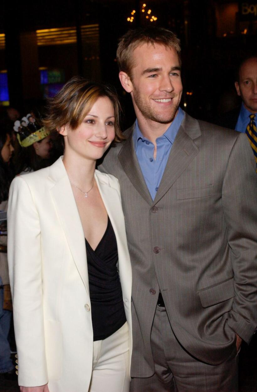 Heather McComb and James Van Der Beek at the celebration of the 100th episode of Dawsons Creek.