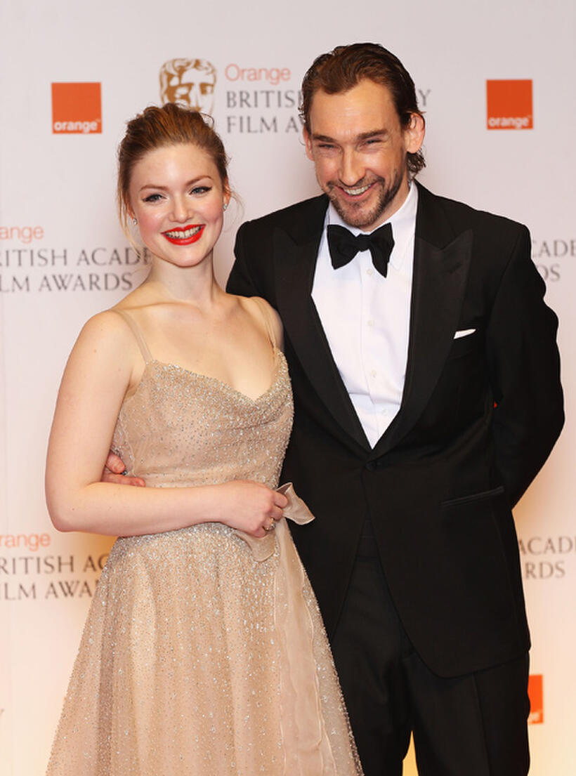Holliday Grainger and Joseph Mawle at the Orange British Academy Film Awards 2012 in London.