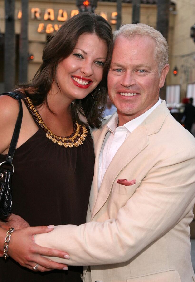 Ruve Robertson and Neal McDonough at the premiere of "Traitor."