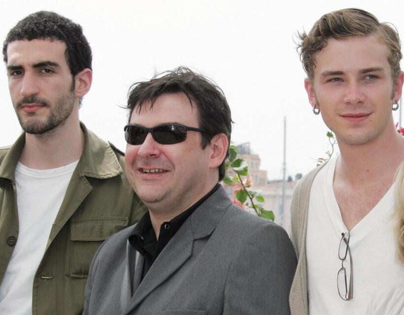 Lionel Dray, Paul Putner and Elias McConnell at the photocall of "Paris Je T'aime" during the 59th edition of the International Cannes Film Festival.