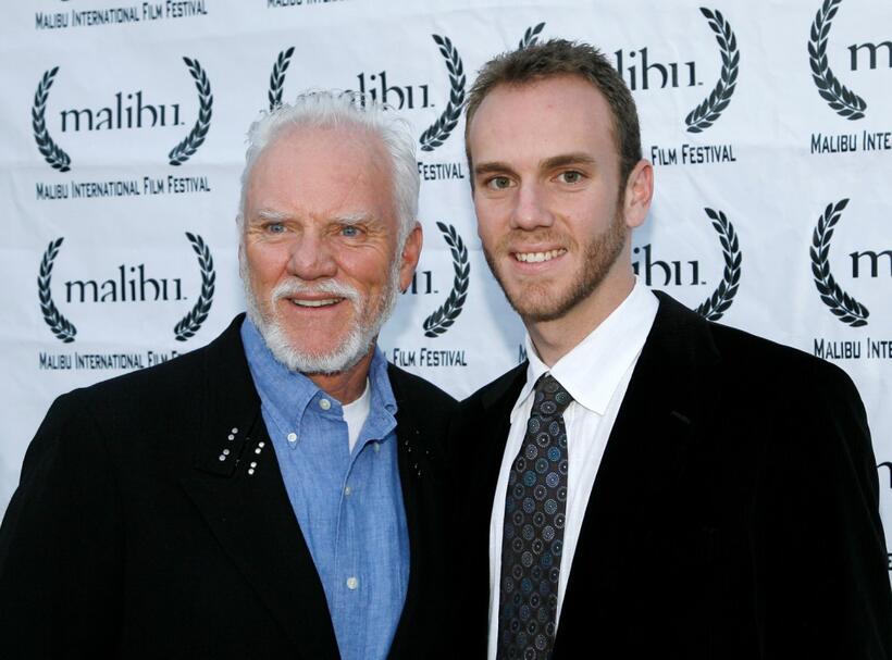 Malcolm McDowell and Charlie McDowell at the 8th Annual Malibu International Film Festival Award Night.