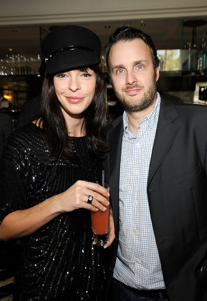 Pollyanna McIntosh and director Stephen Kijak at the UK Film Council US Post Oscars Brunch in California.