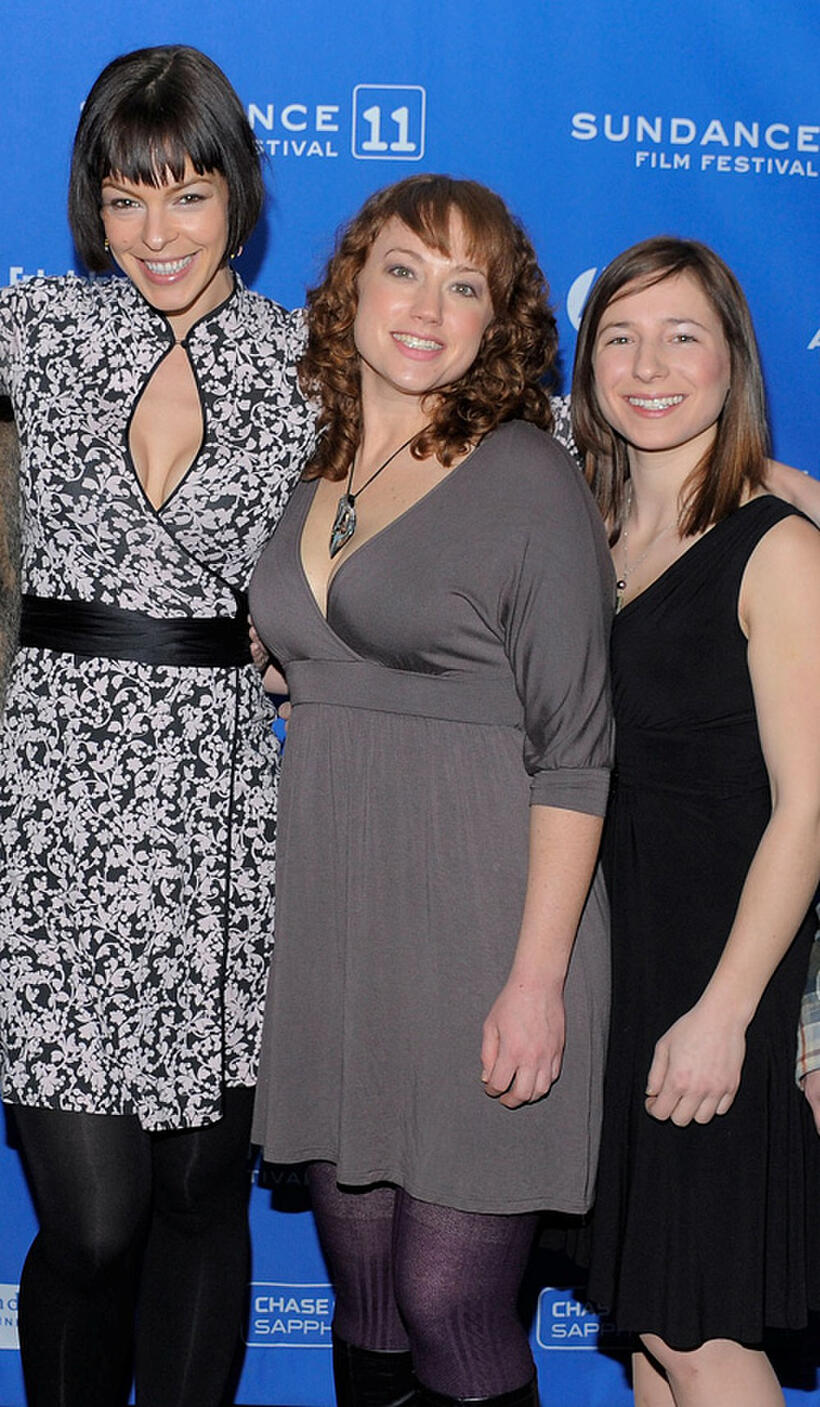 Pollyanna McIntosh, Lauren Petre and Alexa Marcigliano at the premiere of "The Woman" during the 2011 Sundance Film Festival.