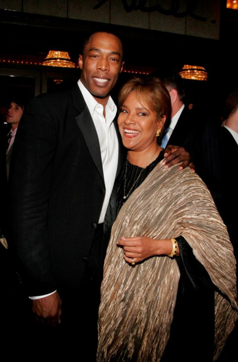 Michael McElroy and Phylicia Rashad at the Broadway opening of "Sweeney Todd."