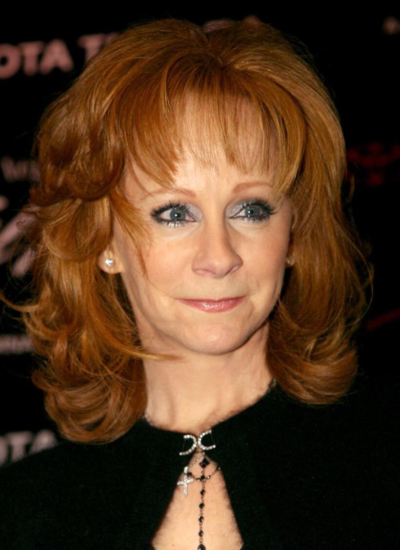 Reba McEntire at the press conference announcing the signing of "Brooks & Dunn" to perform multi-year performances.