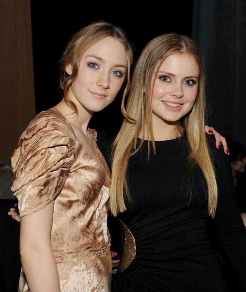 Saoirse Ronan and Rose McIver at the after party of the premiere of "The Lovely Bones."