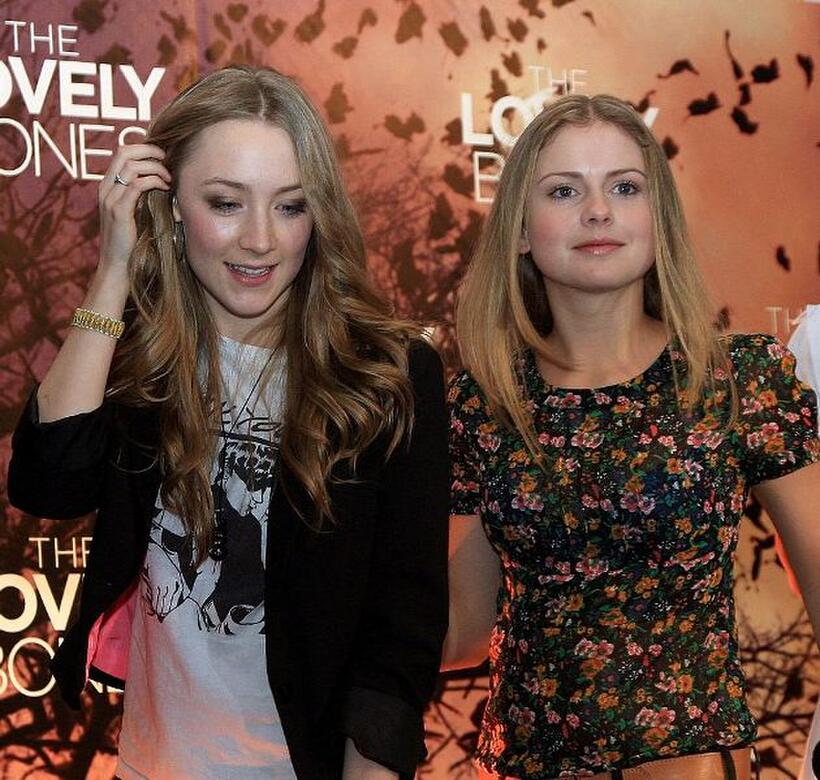 Saoirse Ronan and Rose McIver at the press conference of "The Lovely Bones."