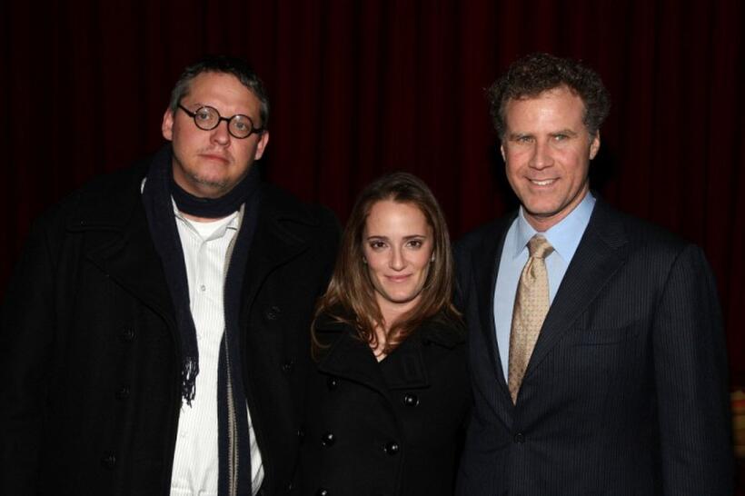 Adam McKay, Jessica Elbaum and Will Ferrell at the after party of the opening night of "You're Welcome America."