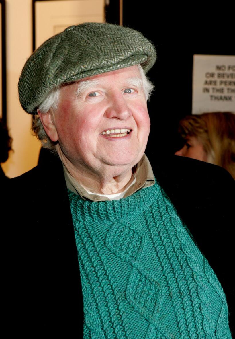 Malachy McCourt at the opening of "Belfast Blues."