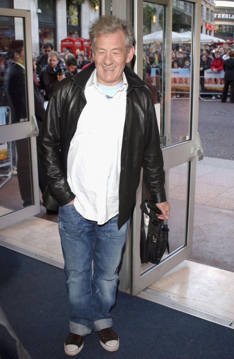 Sir Ian McKellen at the UK premiere of "Wah Wah".