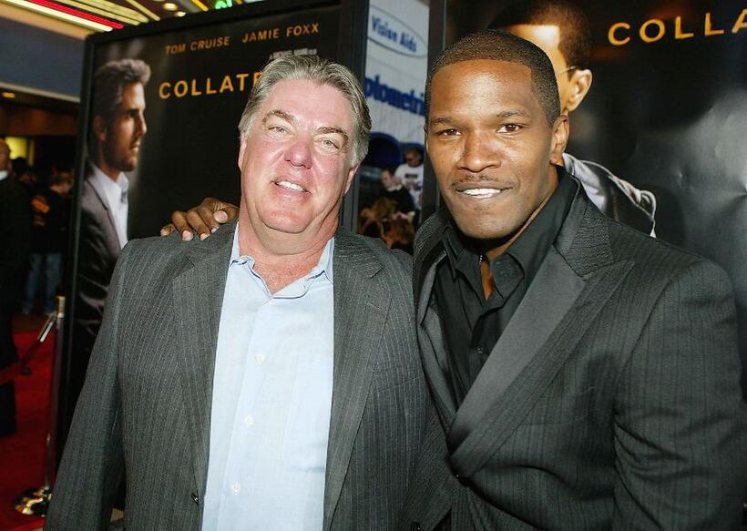 Bruce McGill and Jamie Foxx at the world premiere of "Collateral."