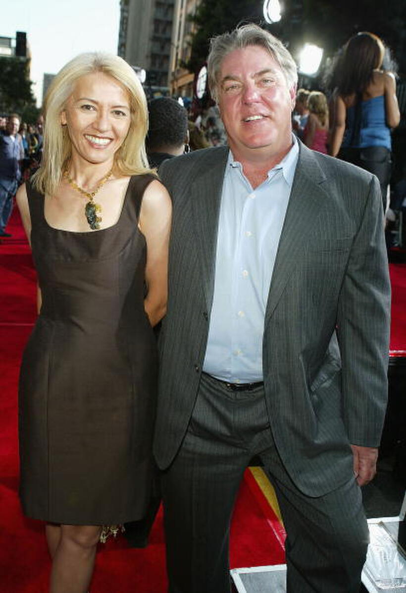 Bruce McGill and Guest at the world premiere of "Collateral."