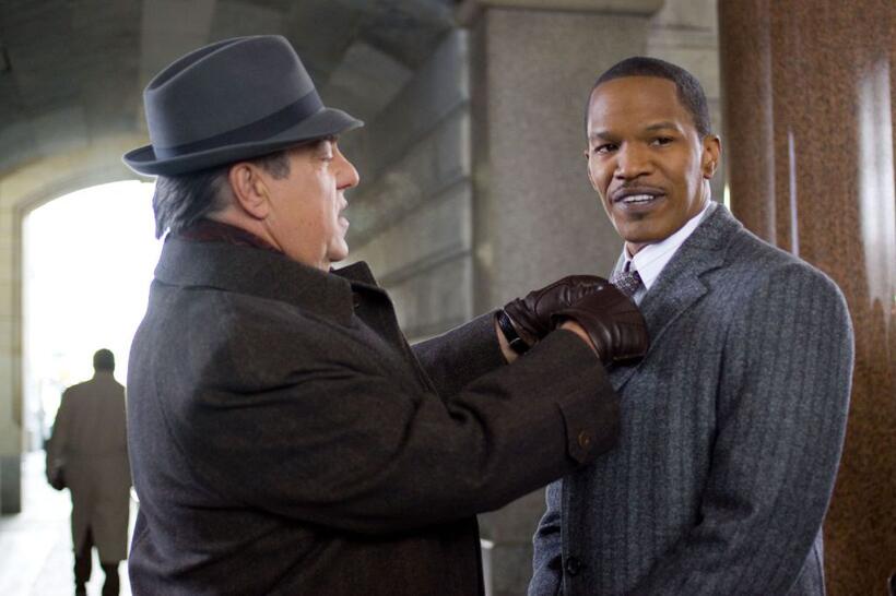 Bruce McGill and Jamie Foxx in "Law Abiding Citizen."