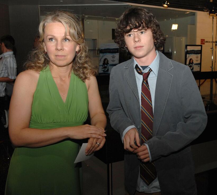 Courtney Hunt and Charlie McDermott at the after party of the premiere of "Frozen River."