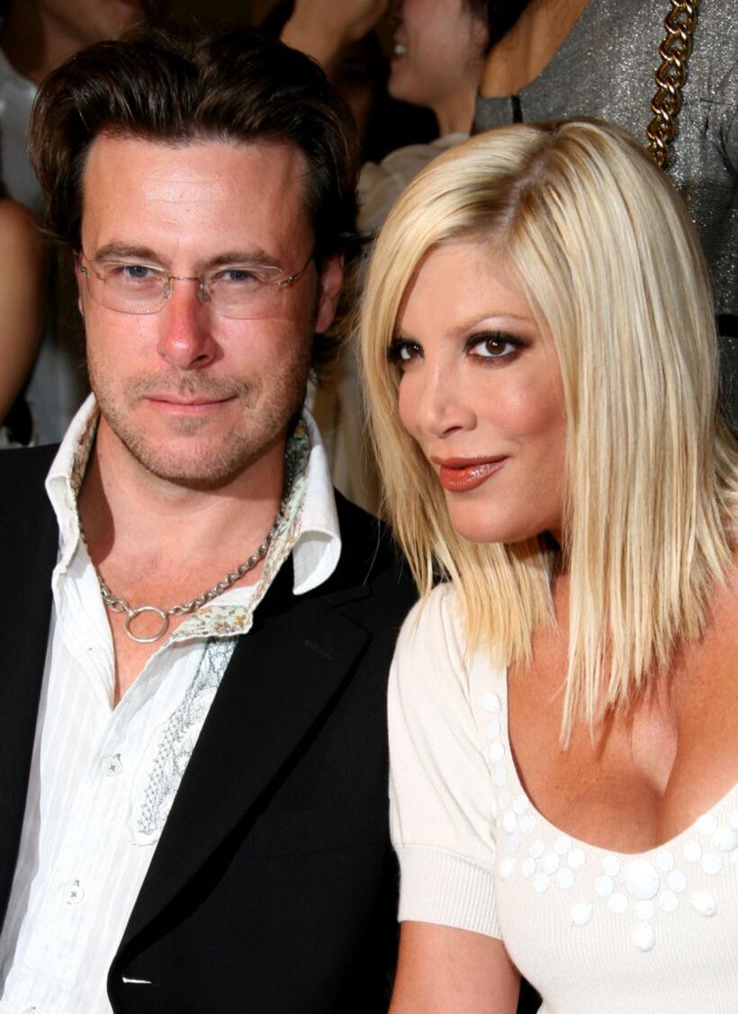 Dean McDermott and Tori Spelling at the Jill Stuart 2008 Fashion Show during the Mercedes-Benz Fashion Week Spring 2008.