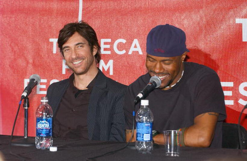 Dylan McDermott and Danny Green at the press conference for the film "The Tenants" at the Tribeca Film Festival.