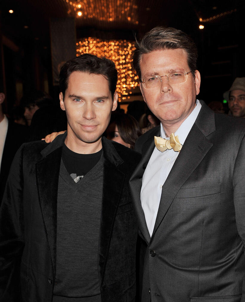 Bryan Singer and Christopher McQuarrie at the afterparty premiere of "Valkyrie."