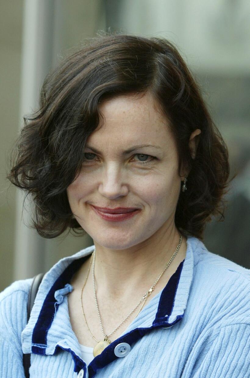 Elizabeth McGovern at the ceremony honoring actor Randy Quaid with a star on the Hollywood Walk of Fame.