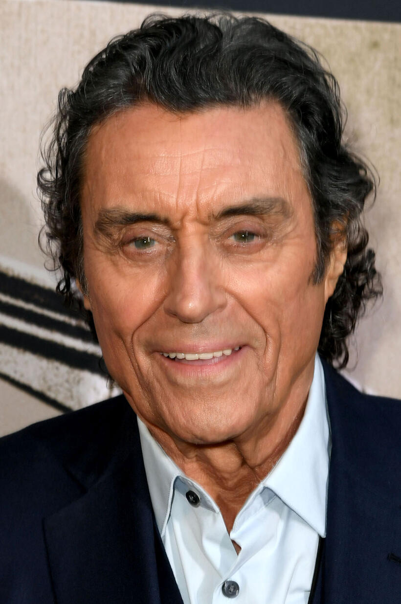 Ian McShane at the premiere of HBO's "Deadwood" movie in Los Angeles.