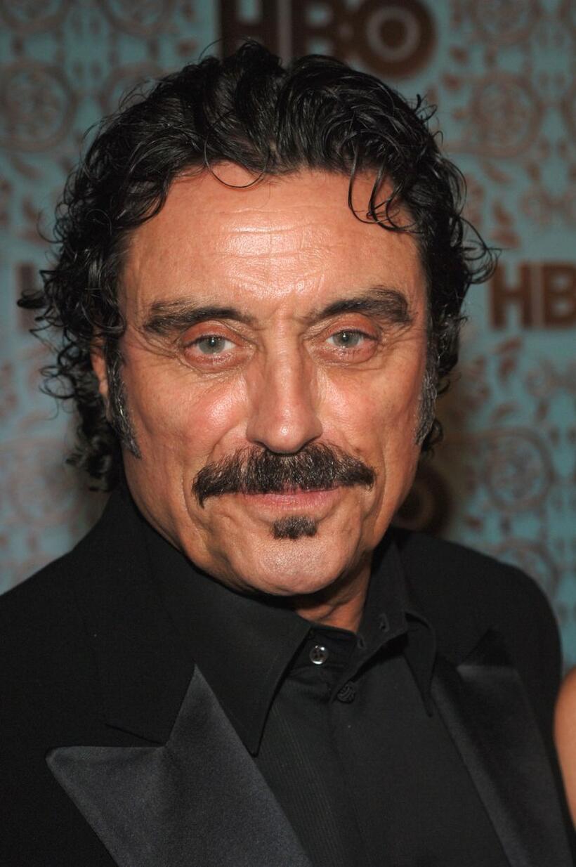 Ian McShane and wife Gwen Humble at the HBO Emmy after party.