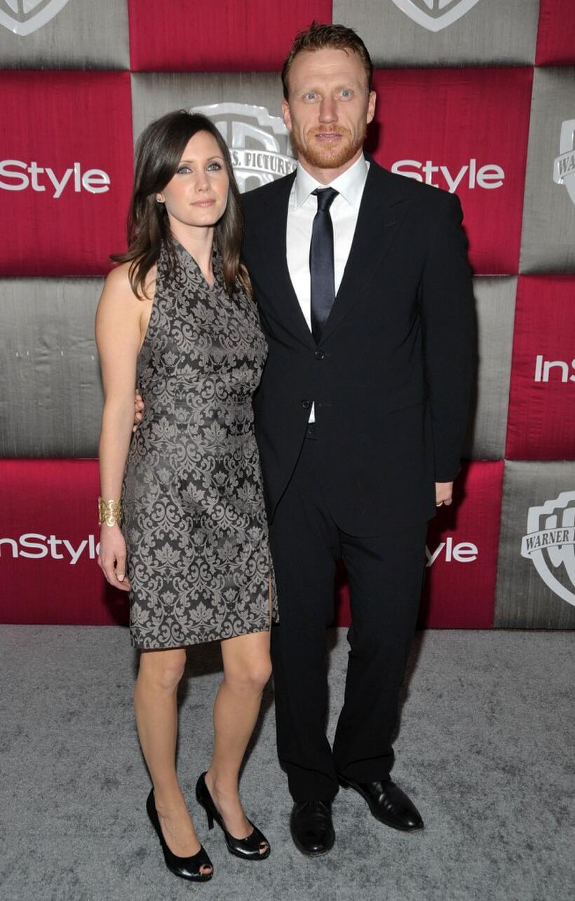 Jane Parker and Kevin McKidd at the InStyle/Warner Bros. after party during the 66th Annual Golden Globe Awards.