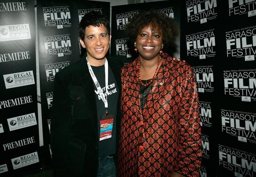Ian Inaba and Cynthia McKinney at the 2006 Filmmakers' Tribute Dinner during the Sarasota Film Festival.