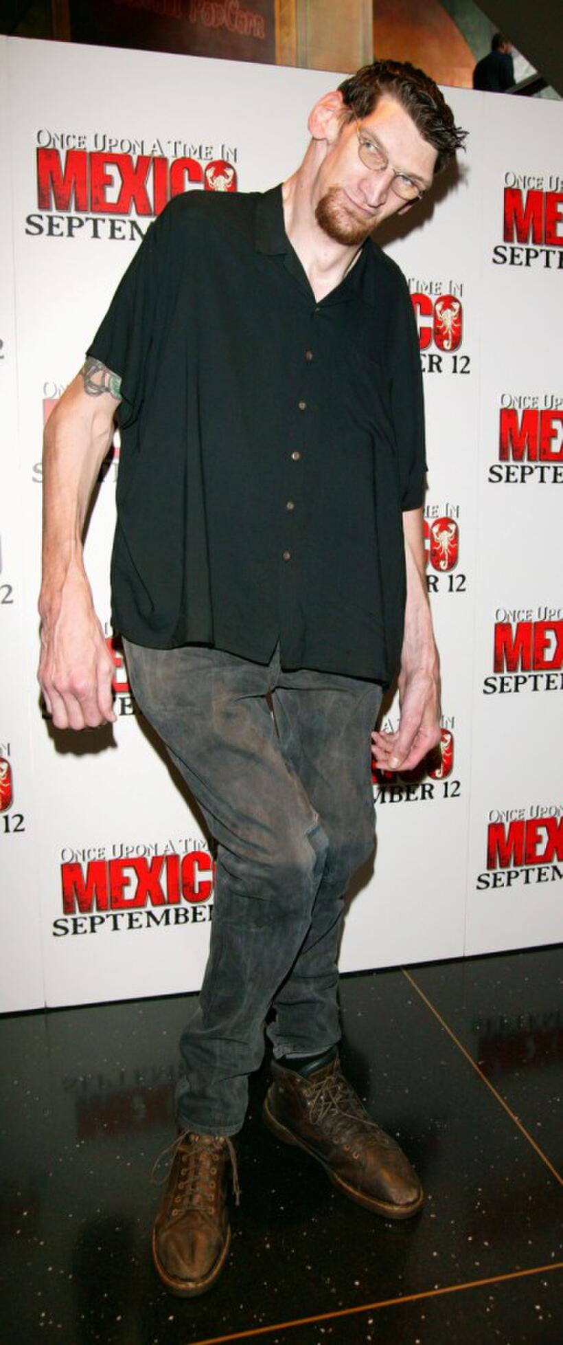 Matthew McGrory at the New York premiere of "Once Upon A Time In Mexico."