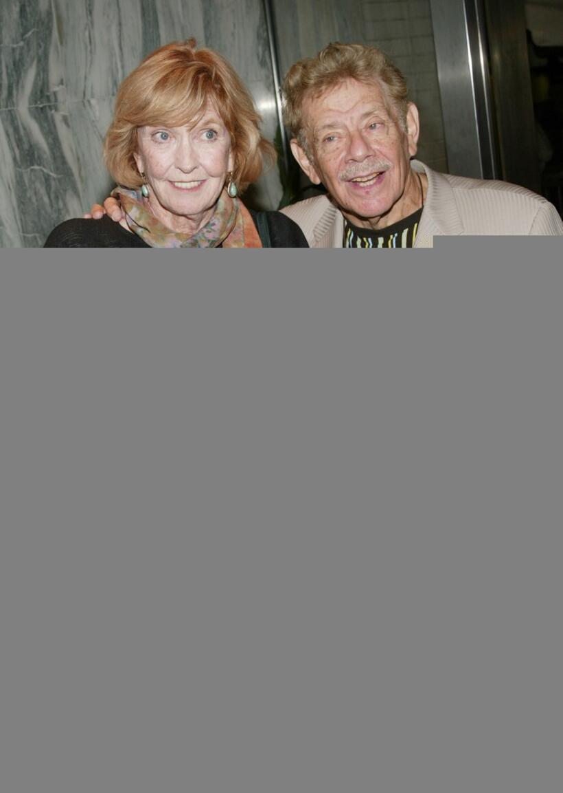 Anne Meara and Jerry Stiller at the premiere of "Duplex."