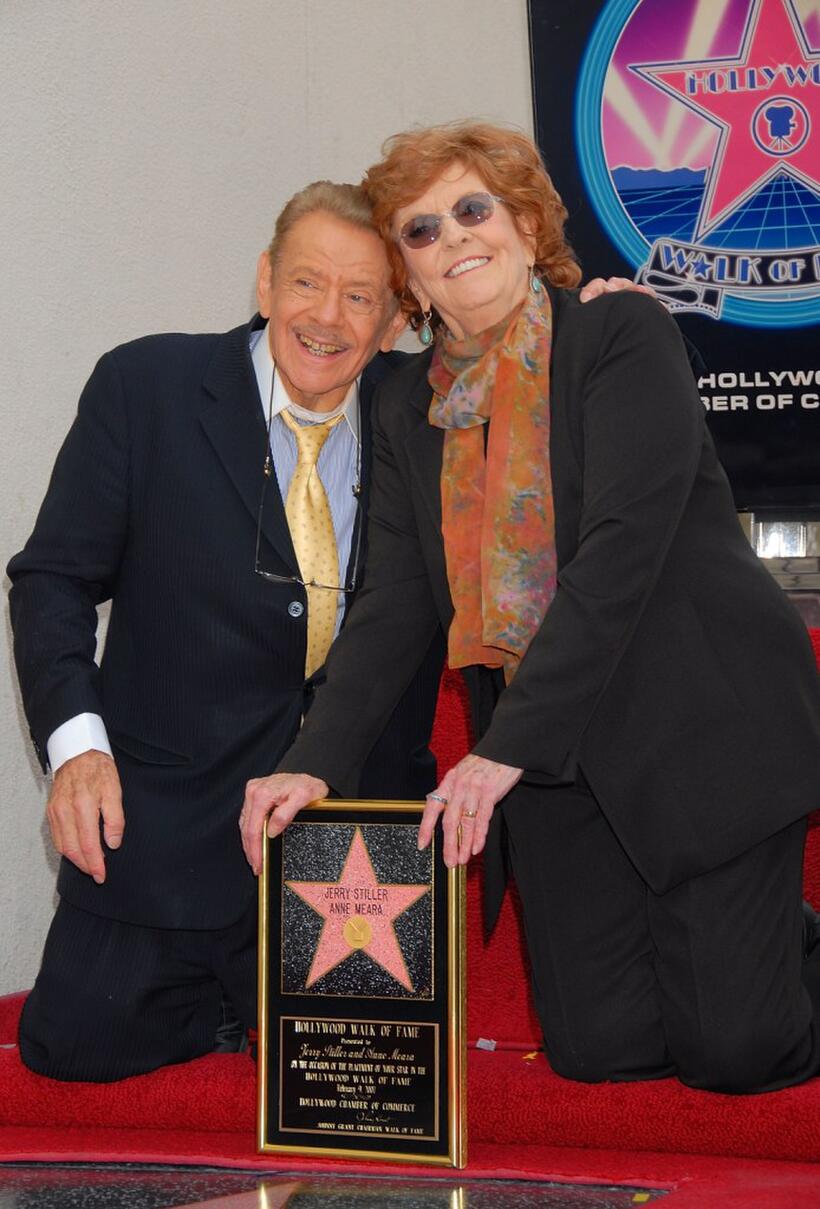Anne Meara and Jerry Stiller receive a star on the Hollywood Walk of Fame.